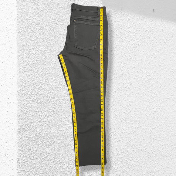 Eileen Fisher High Rise Ankle Jeans SIZE 4 Gray Raw Hem Straight Leg - Picture 5 of 12